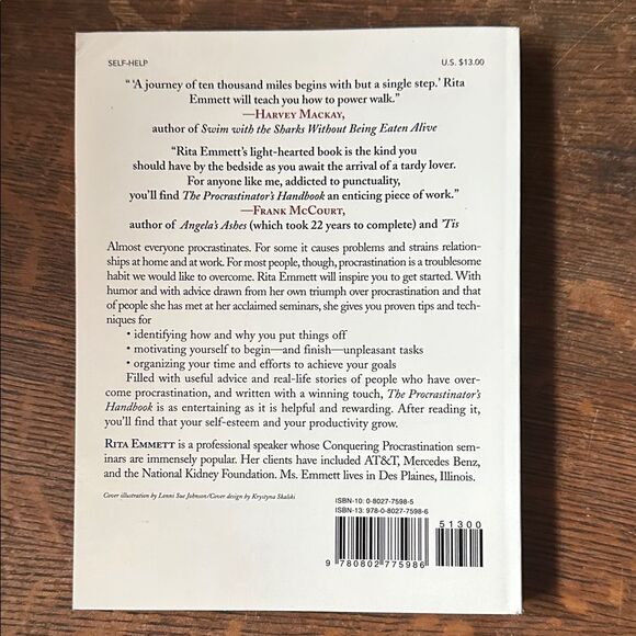 The Procrastinator's Handbook - by Rita Emmett - Picture 2 of 3